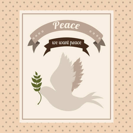 message of peace design, vector illustration eps10 graphicのイラスト素材