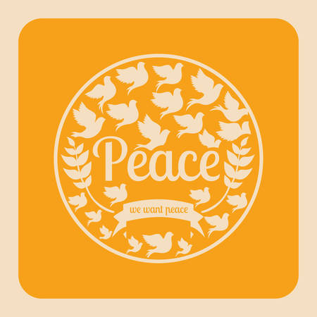 message of peace design, vector illustration eps10 graphicのイラスト素材