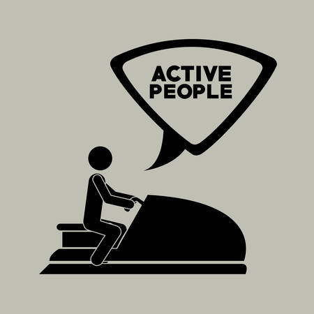 active people design, vector illustration eps10 graphicのイラスト素材