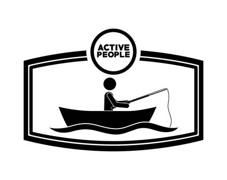active people design, vector illustration eps10 graphicのイラスト素材