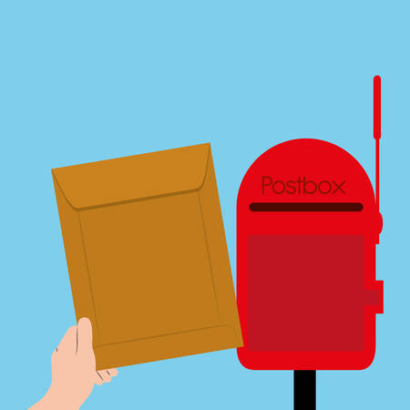 postal service design, vector illustration eps10 graphicのイラスト素材