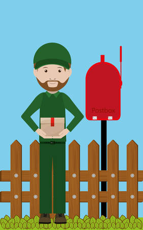 postal service design, vector illustration eps10 graphicのイラスト素材