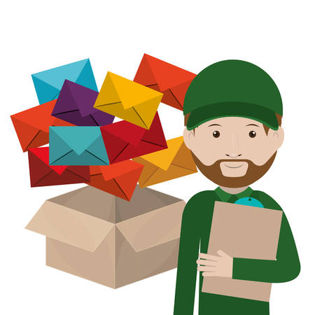 postal service design, vector illustration eps10 graphicのイラスト素材