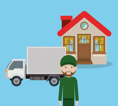 postal service design, vector illustration eps10 graphicのイラスト素材
