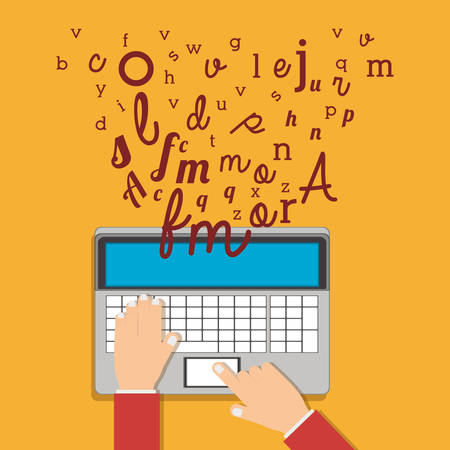 e-learning concept designのイラスト素材