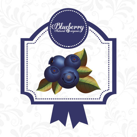 delicious blueberry designのイラスト素材