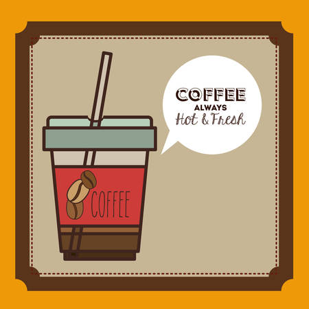delicious coffee design, vector illustration eps10 graphicのイラスト素材