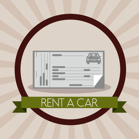 rent a car design, vector illustration eps10 graphicのイラスト素材