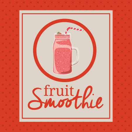 fruit smoothie design, vector illustration eps10 graphicのイラスト素材