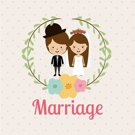 wedding invitation design, vector illustration eps10 graphicのイラスト素材