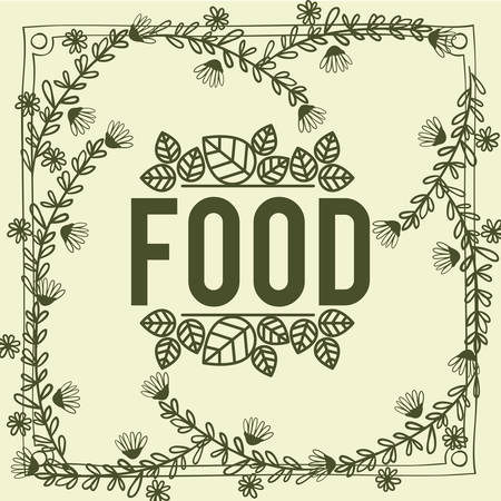 vegetarian food menu design, vector illustration eps10 graphicのイラスト素材