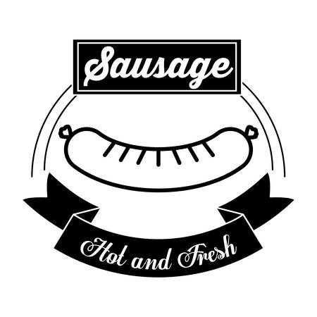 delicious sausage design, vector illustration eps10 graphicのイラスト素材