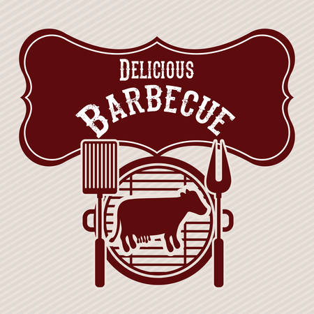 delicious barbecue design, vector illustration eps10 graphicのイラスト素材