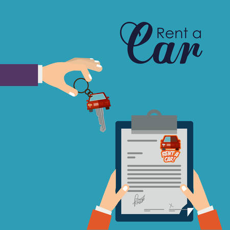 rent a car design, vector illustration  graphicのイラスト素材