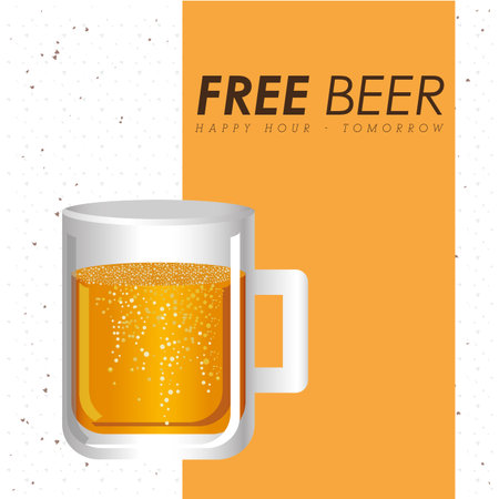 cold beer design, vector illustration eps10 graphicのイラスト素材