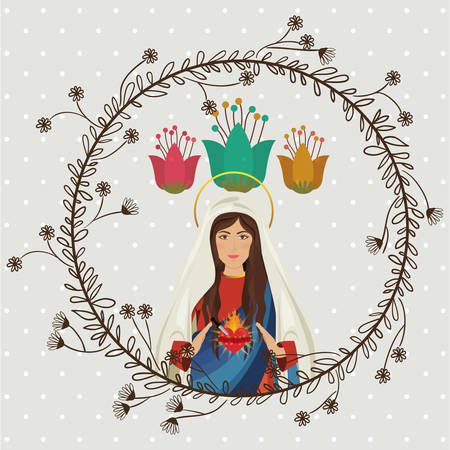 st mary the virgin design, vector illustration eps10 graphicのイラスト素材