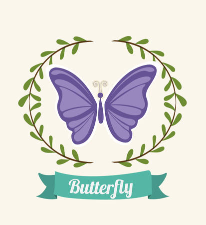 beautiful butterflies design, vector illustration eps10 graphicのイラスト素材