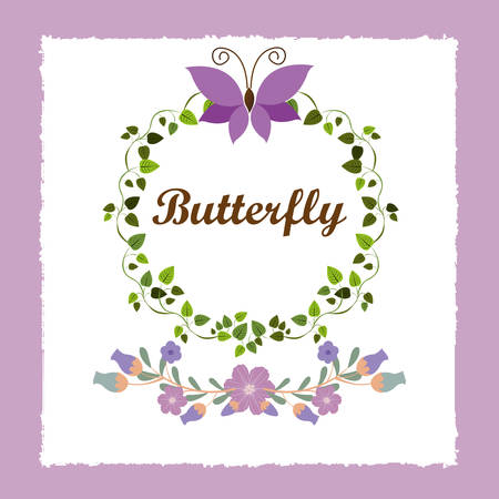 beautiful butterflies design, vector illustration eps10 graphicのイラスト素材