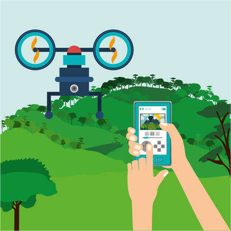 drone technology design, vector illustration eps10 graphicのイラスト素材