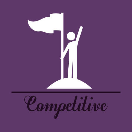 competitive spirit design, vector illustration eps10 graphicのイラスト素材