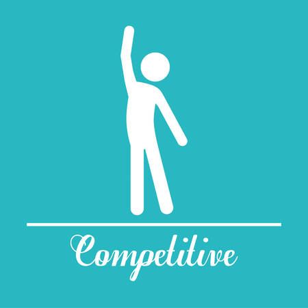 competitive spirit design, vector illustration eps10 graphicのイラスト素材