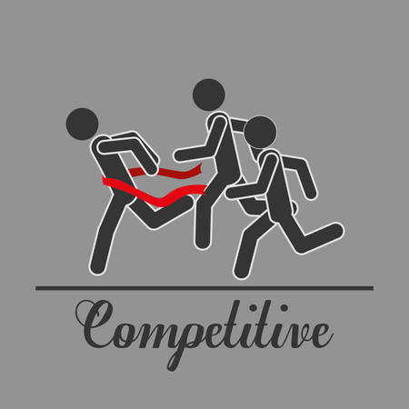 competitive spirit design, vector illustration eps10 graphicのイラスト素材