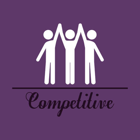 competitive spirit design, vector illustration eps10 graphicのイラスト素材