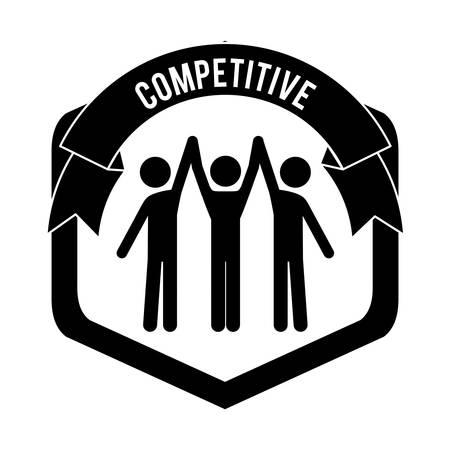 competitive spirit design, vector illustration eps10 graphicのイラスト素材
