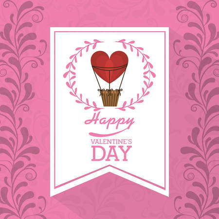 happy valentines day design, vector illustration eps10 graphicのイラスト素材