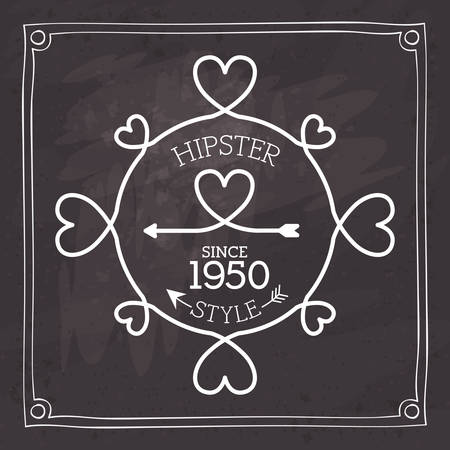 hipster style design, vector illustration  graphicのイラスト素材