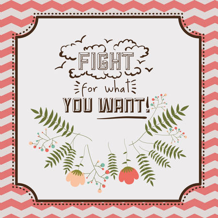 vintage message designのイラスト素材