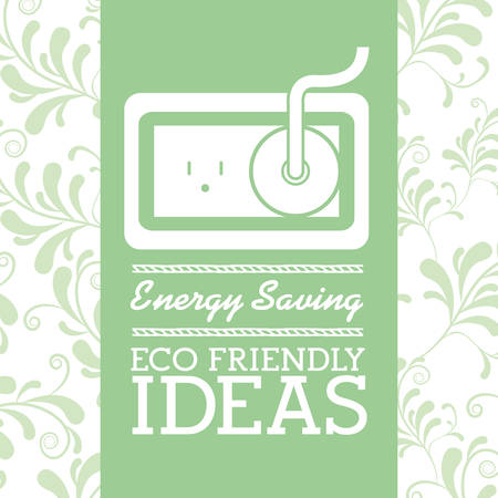 energy saving design, vector illustration eps10 graphicのイラスト素材