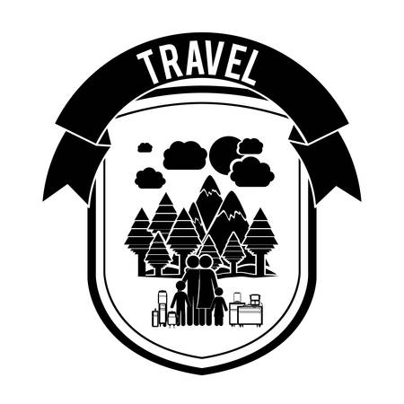 Traveler lifestyle designのイラスト素材
