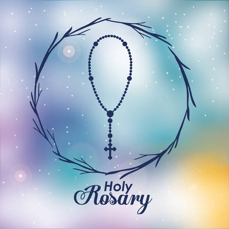 holy rosary design, vector illustration  graphicのイラスト素材