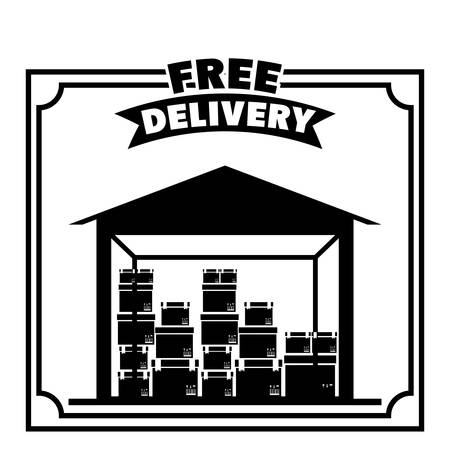 delivery service design, vector illustration eps10 graphicのイラスト素材