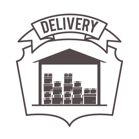 delivery service design, vector illustration eps10 graphicのイラスト素材