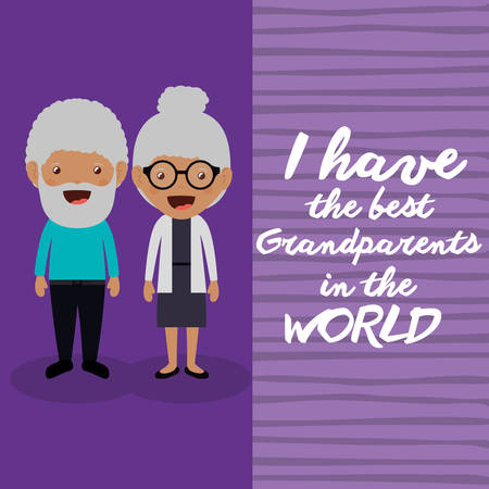 happy grandparents design, vector illustration eps10 graphicのイラスト素材