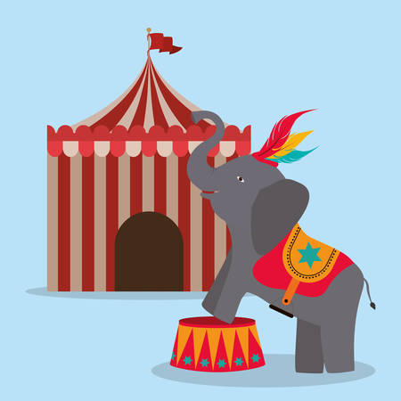 spectacular circus show design, vector illustration eps10 graphicのイラスト素材
