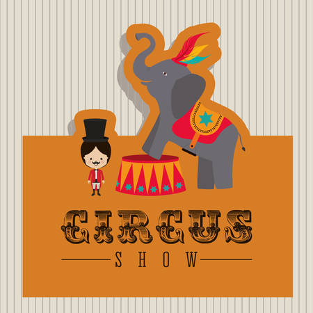 spectacular circus show design, vector illustration eps10 graphicのイラスト素材