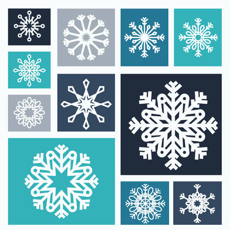 snowflake icon design, vector illustration eps10 graphicのイラスト素材