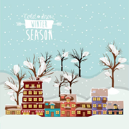 winter season design, vector illustration eps10 graphicのイラスト素材