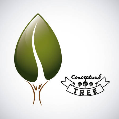 conceptual tree design, vector illustration eps10 graphicのイラスト素材