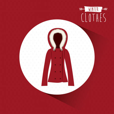 winter clothes design, vector illustration eps10 graphicのイラスト素材