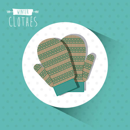 winter clothes design, vector illustration eps10 graphicのイラスト素材