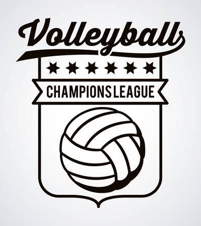 volleyball league design, vector illustration eps10 graphicのイラスト素材