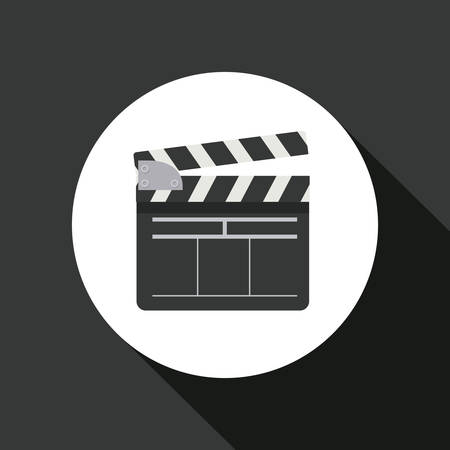 clapperboard icon  design, vector illustration eps10 graphicのイラスト素材