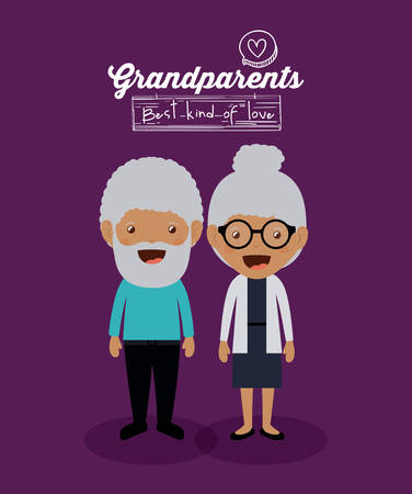 grandparents concept design, vector illustration eps10 graphicのイラスト素材