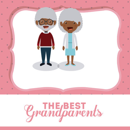 grandparents concept design, vector illustration eps10 graphicのイラスト素材