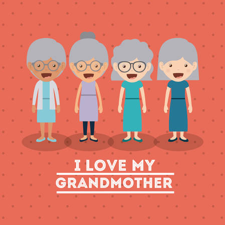 grandparents concept design, vector illustration eps10 graphicのイラスト素材