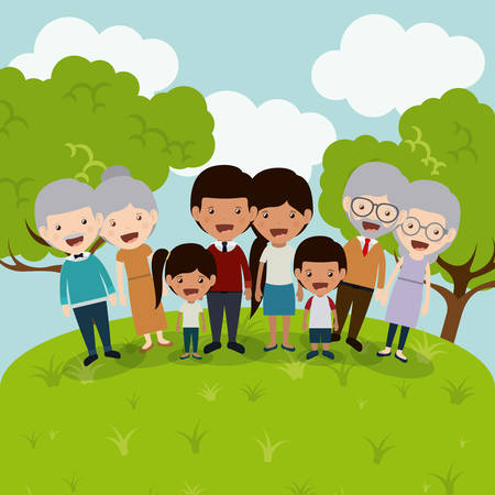 the best family design, vector illustration eps10 graphicのイラスト素材